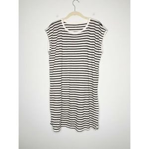 Eileen Fisher Shift Dress Stripe Linen Size Small